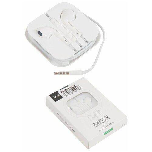Гарнитура HOCO m1 series Earphone для iPhone белый 52000₽