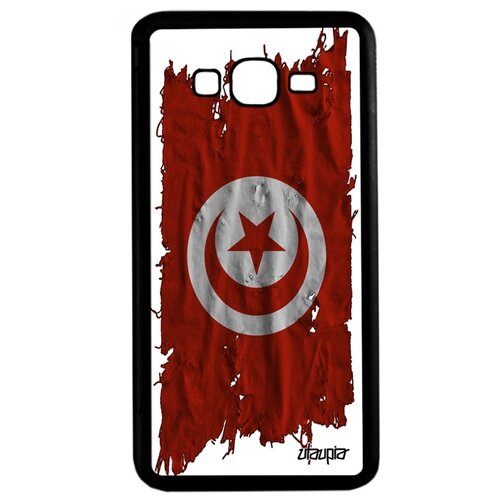 фото Чехол для мобильного galaxy grand prime, "флаг туниса на ткани" патриот страна utaupia