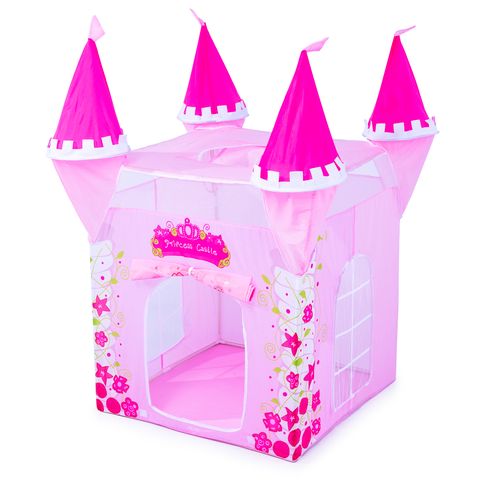 палатка детская ocie домик яркие цвета Палатка детская Ocie панорамные окна, для дома и улицы, розовая