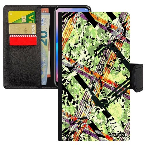 фото Чехол-книжка на смартфон iphone xs, "тартан плитка" полосы орнамент utaupia