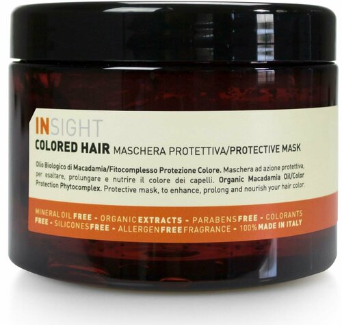 Insight Colored Hair защитная маска для волос, 500 мл, банка