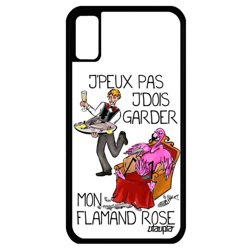 фото Чехол для смартфона apple iphone x, "не могу - у меня фламинго!" комикс шутка utaupia