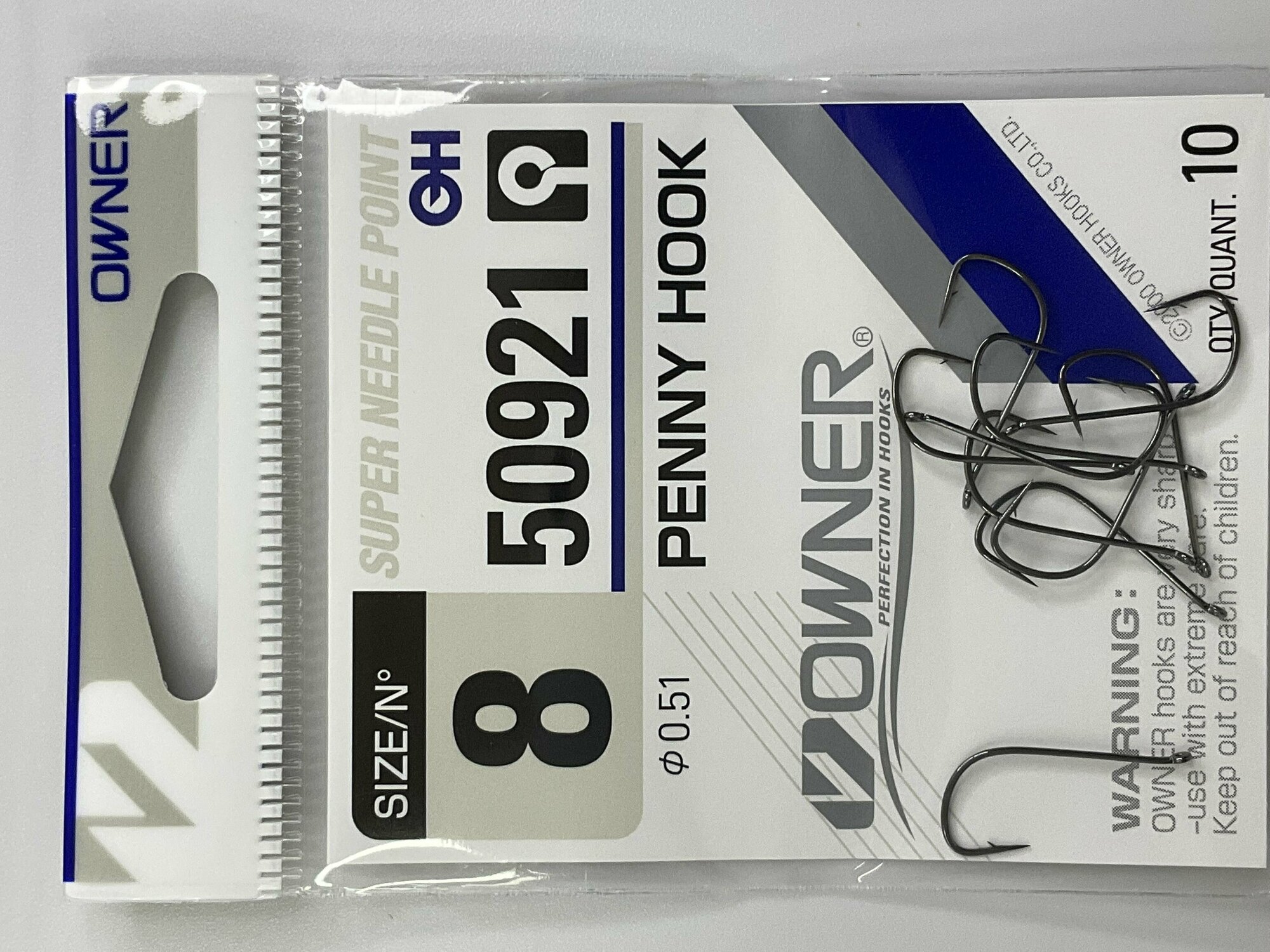 Крючки OWNER PENNY HOOK 50921 Карась, плотва, лещ