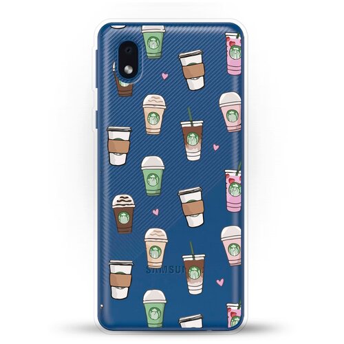 фото Силиконовый чехол кофе на samsung galaxy a01 core andy & paul