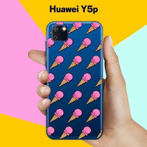 Силиконовый чехол Мороженое на Huawei Y5p силиконовый чехол жираф на акуле на huawei y5p хуавей y5p