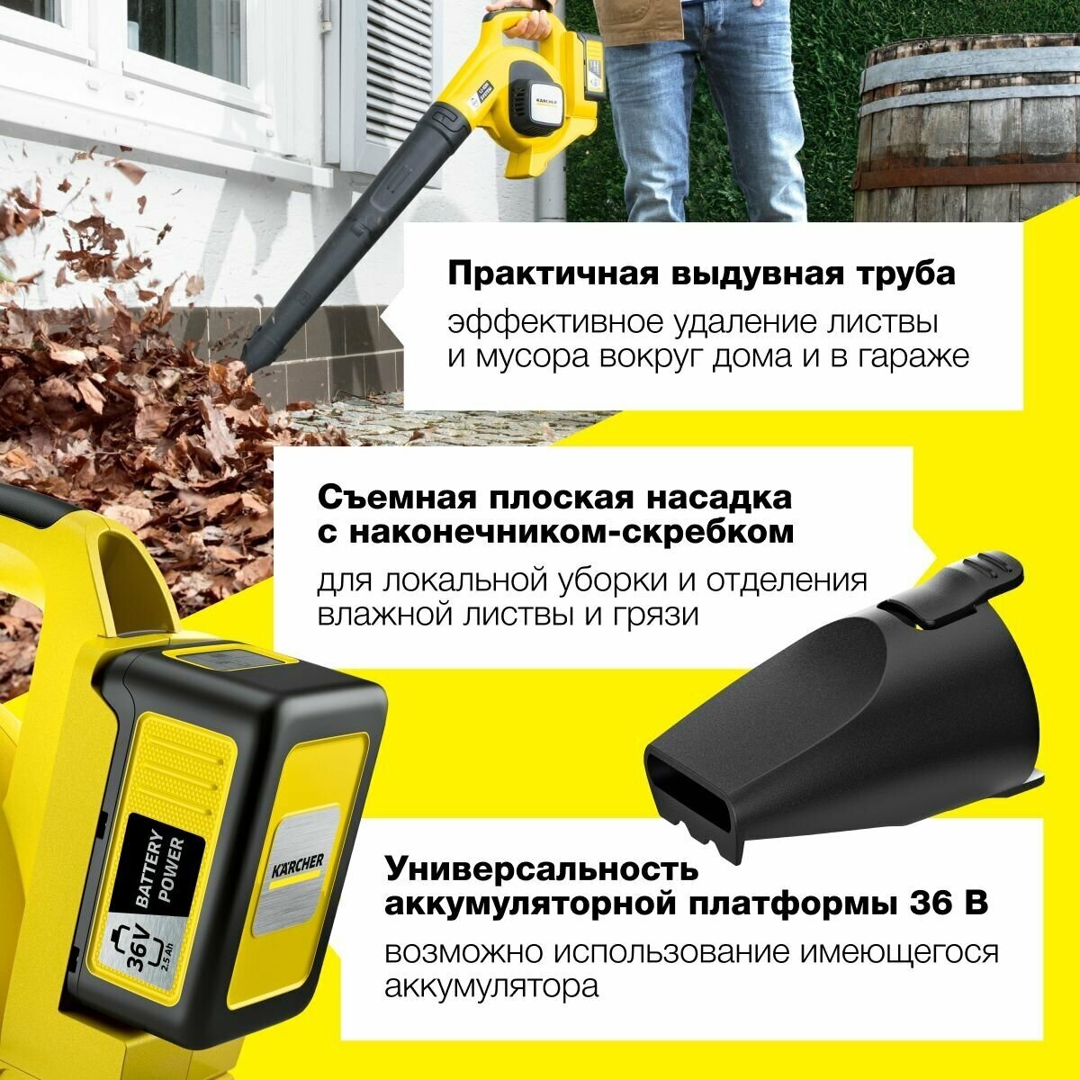 Воздуходувка Karcher LBL 4 BATTERY