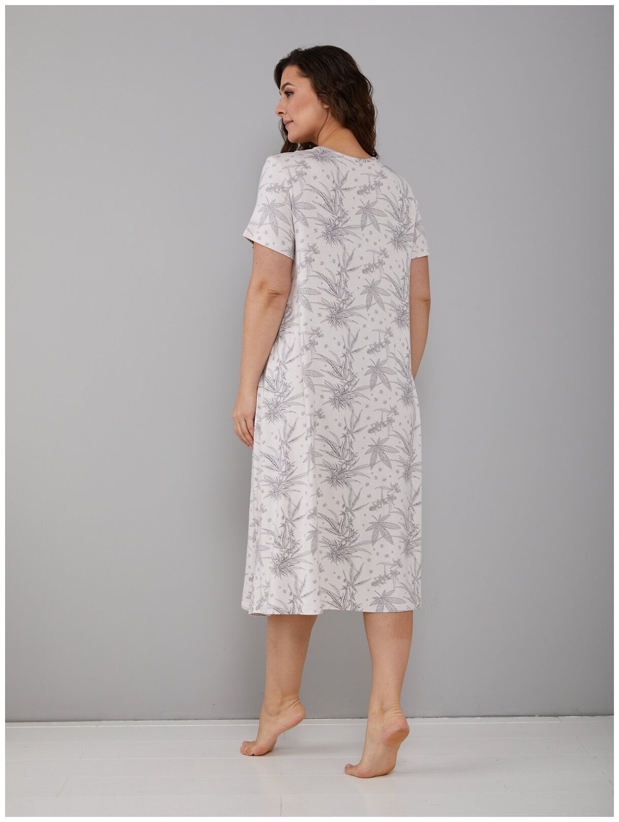 Ночная сорочка женская Алтекс длинная, размер 58 - фотография № 5