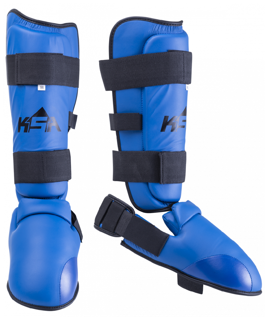 Защита голень-стопа Ksa Force Blue, к/з размер XL