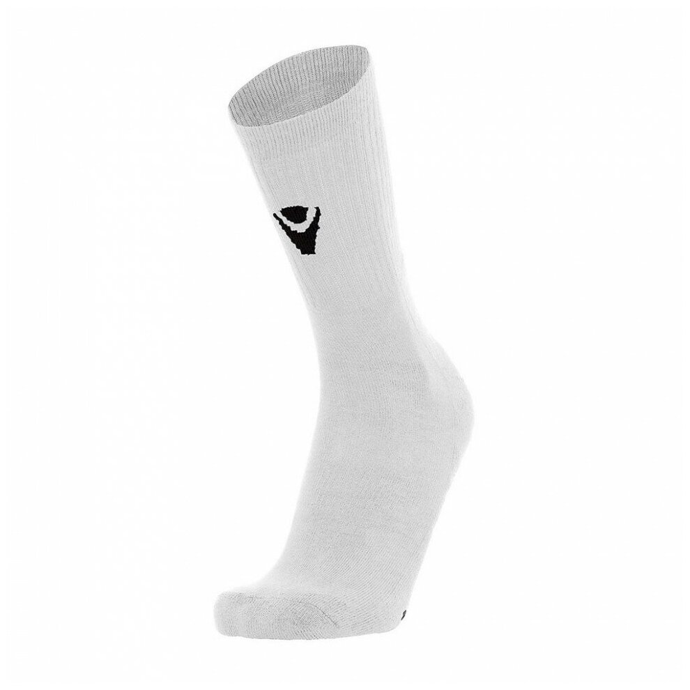 Носки волейбольные MACRON Fixed, арт.4903801-WT-M, размер 37-40, хлопок, эластан, полиамид, белый