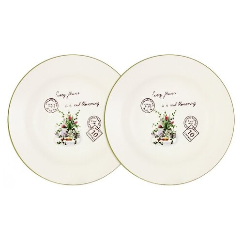 фото Набор суповых тарелок букет, 21 см, 2 шт, anna lafarg
