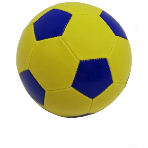 Мяч желтый с синими вставками