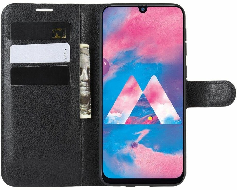 Wallet чехол книжка для Samsung Galaxy M21 / M30s черный