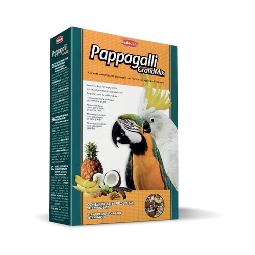 padovan grandmix pappagalli корм для крупных попугаев 600 гр х 4 шт PADOVAN GRANDMIX PAPPAGALLI Корм для крупных попугаев