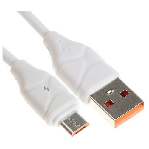 Кабель ТероПром 9515175 ONE DEPOT S06V, microUSB - USB, 2.4 А, 1 метр, белый