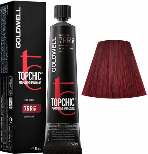 Goldwell Topchic стойкая крем-краска для волос, 7RR MAX соблазнительный красный