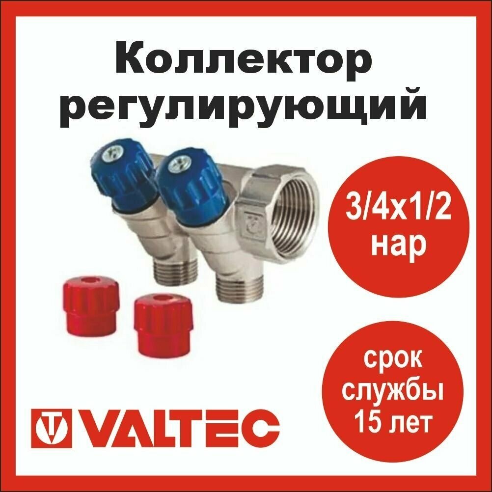 Коллектор с вентилями Valtec - фото №6