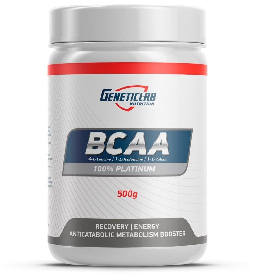 GeneticLab BCAA 500 г Безвкусный