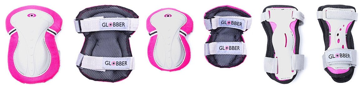 Комплект защиты Globber Protective Junior Set XS Розовый