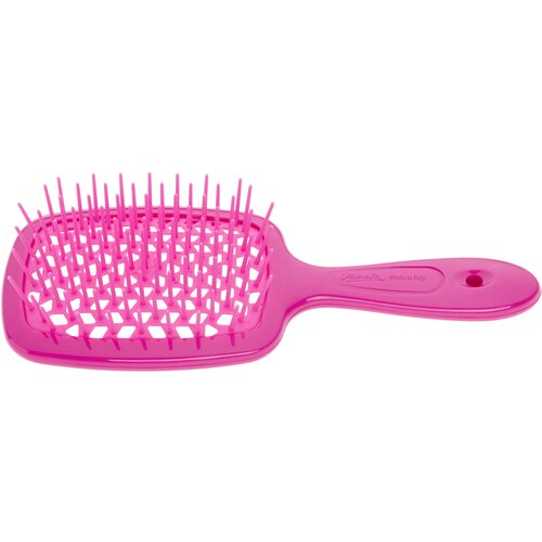 Janeke SUPERBRUSH Щетка для волос малая, 83SP234FF2, флуоресцентный розовый, 17,5x7x3 см