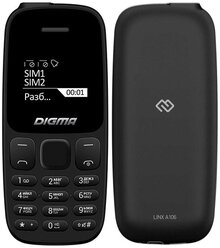 Мобильный телефон Digma Linx A106 Black (LT1065PM)