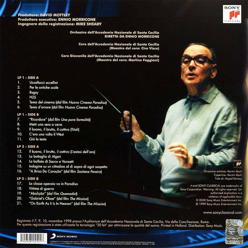 Саундтрек СаундтрекEnnio Morricone - Cinema Concerto (2 LP) Sony Music - фото №5