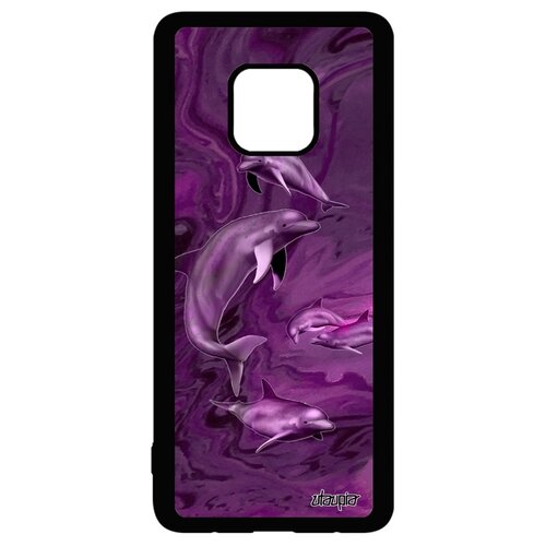 фото Чехол для mate 20 pro, "дельфины" афалина киты utaupia