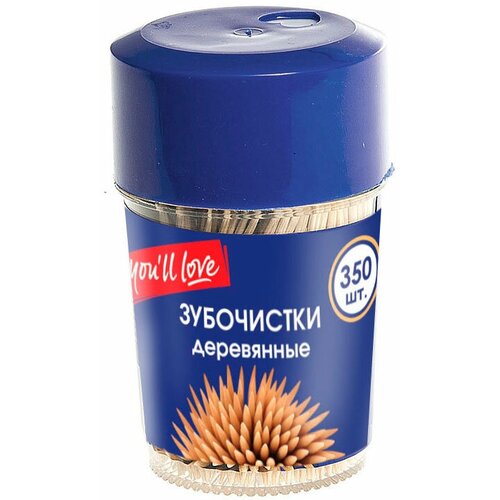 Зубочистки You'll love бамбуковый, 350 шт officeclean зубочистки деревянные в баночке 200 шт