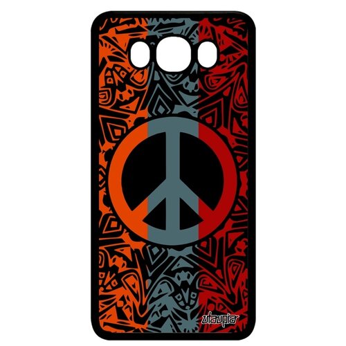 фото Чехол на galaxy j7 2016, "peace and love" стрит-арт рисунок utaupia