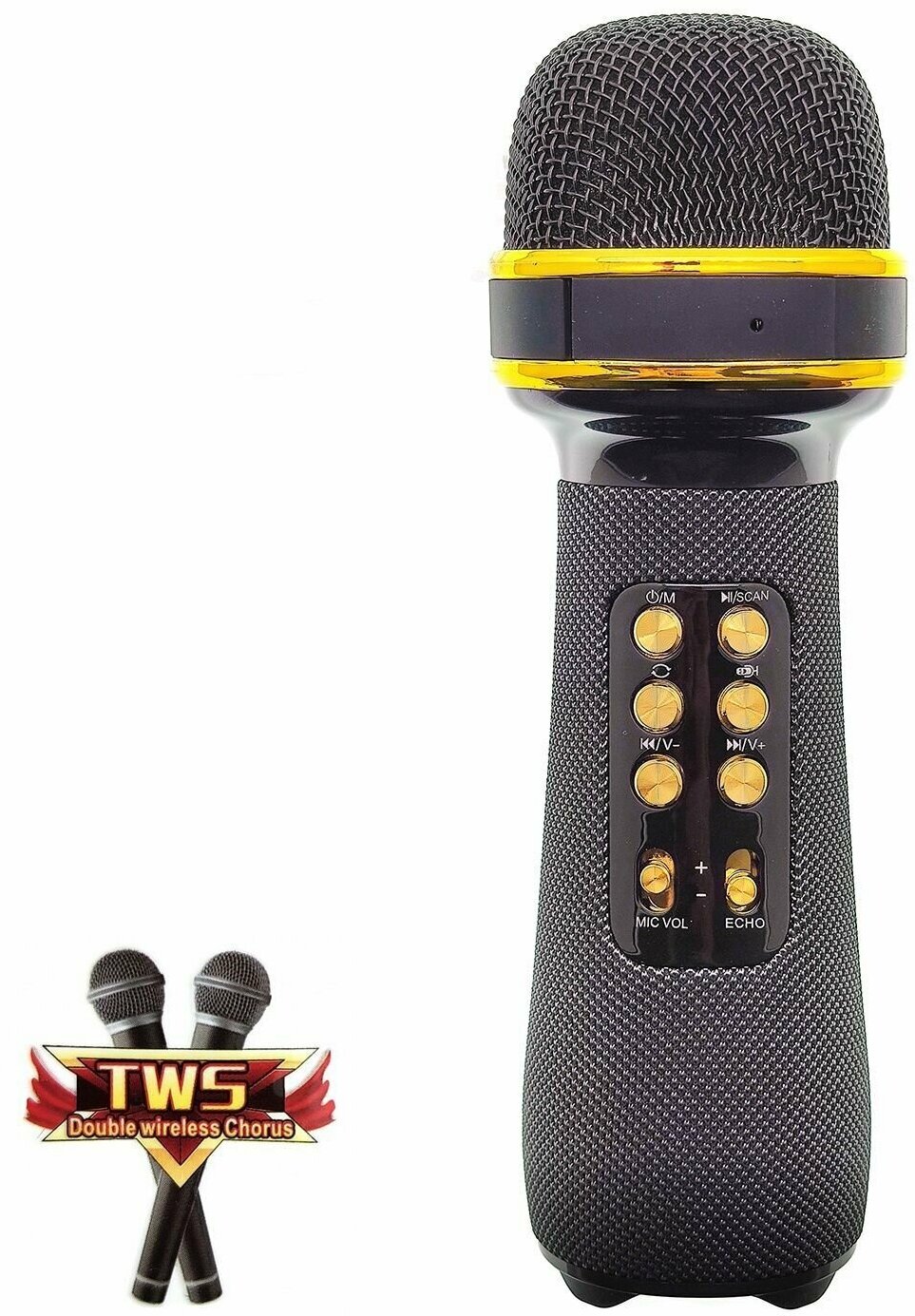 Микрофон беспроводной (Bluetooth динамики USB) WSTER WS-898 Черный