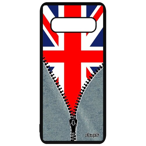фото Чехол для телефонов samsung galaxy s10, "флаг английский на молнии" патриот государственный utaupia