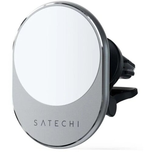 Зарядное устройство Satechi Magnetic Wireless Car Charge Space Grey ST-MCMWCM 15w iphone 13 12 wireless charger car phone holder for iphone 13 12 pro max mini magsafe cradle wireless car charger phone mount