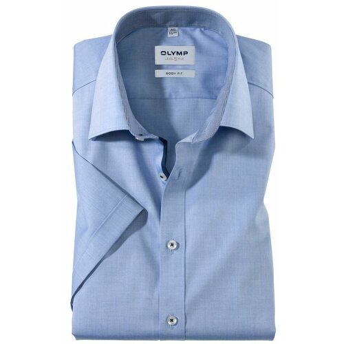 Рубашка OLYMP, размер 45, голубой рубашка olymp размер 43 голубой
