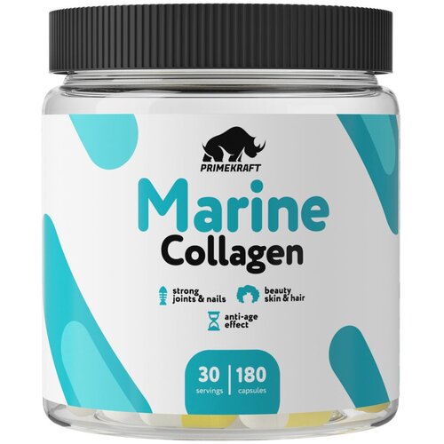 PRIMEKRAFT Биологически активная добавка к пище Коллаген Морской рыбный натуральный CAPS, 180 капсул, 200 г