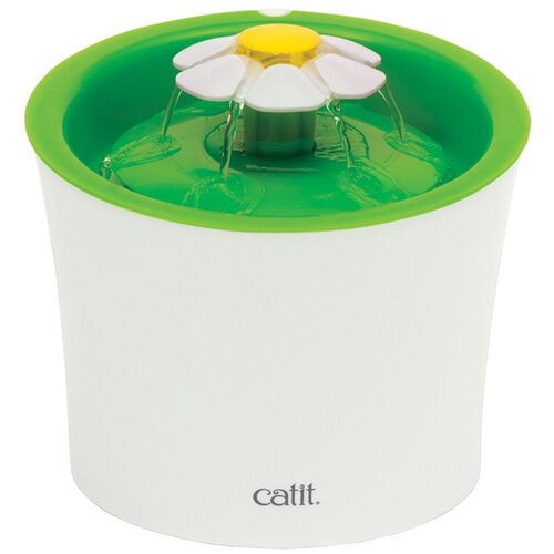 Поилка Catit Senses 2.0 Fountain flower 3 л 3 л белый/зеленый 1 21 см 23 см 19 см