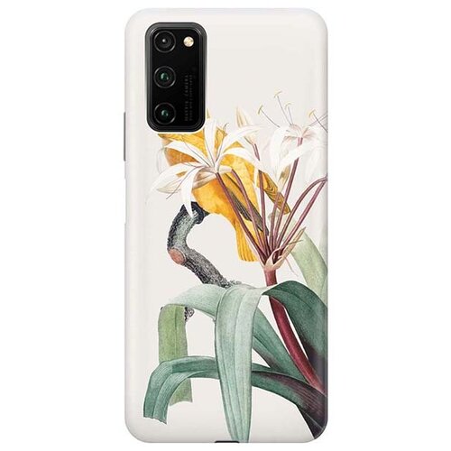 фото Чехол - накладка artcolor для honor view 30 pro с принтом "желтый попугай" re:pa
