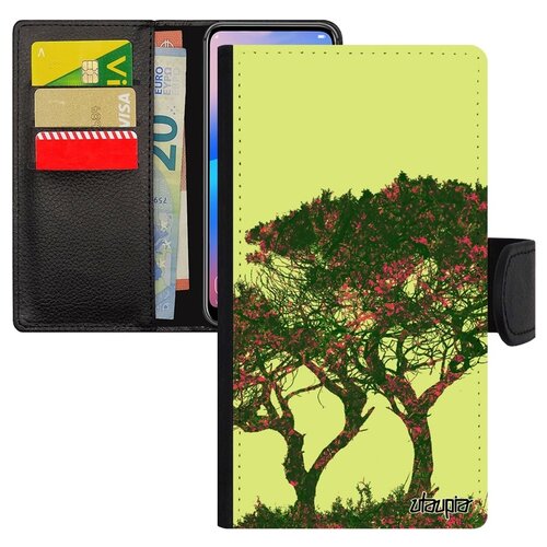 фото Чехол книжка на смартфон iphone 8 plus, "гренадил" саванна дерево utaupia