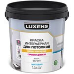 Краска для потолков Luxens цвет белый 1 л - изображение