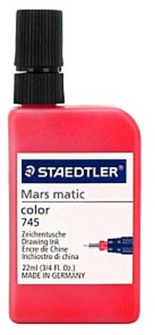 Тушь Staedtler Mars matic, 22 мл Красный