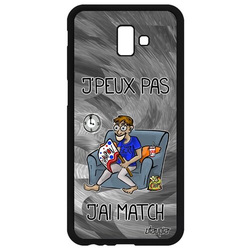 фото Чехол на смартфон samsung galaxy j6 plus 2018, "не могу - у меня матч!" карикатура юмор utaupia