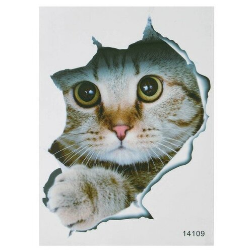 MARU Наклейка 3Д интерьерная Кошка 25*20см
