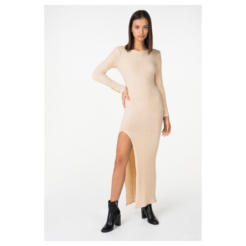 фото Платье «now or later» lipinskaya brand lb187-75 женское цвет бежевый однотонный р-р 42 s