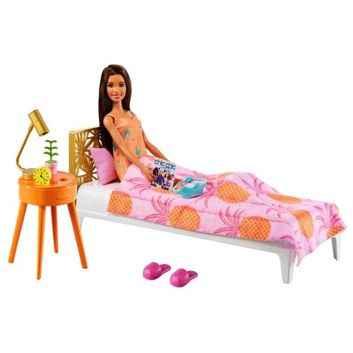 Кукла Barbie с аксессуарами В спальне GRG86