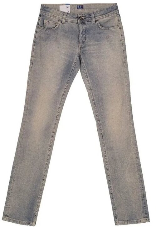 Джинсы  Trussardi Jeans, средняя посадка, стрейч, размер 43, синий