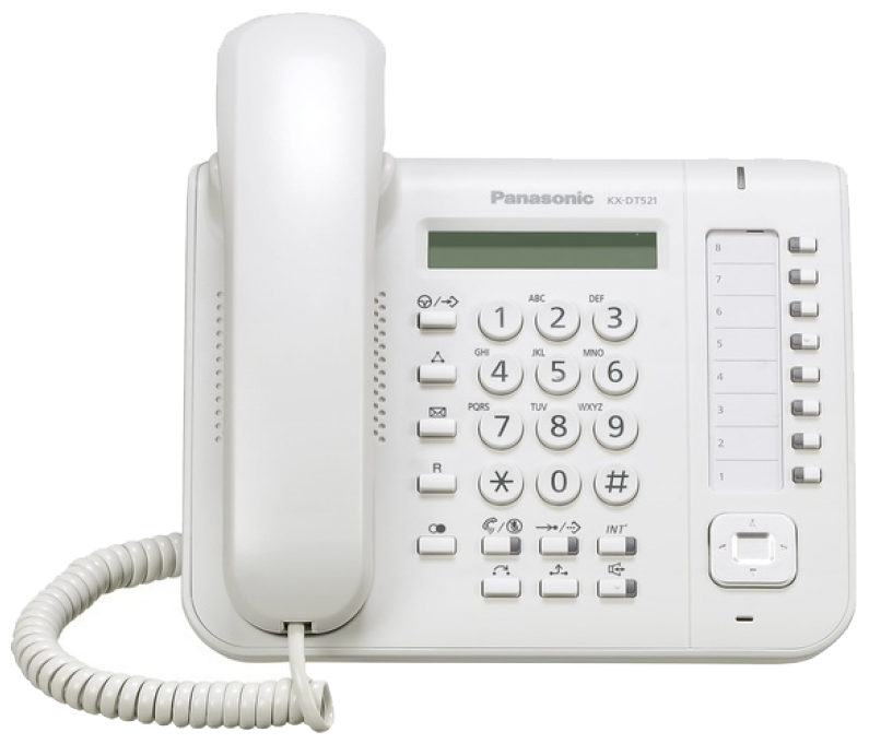 Panasonic KX-DT521RU белый Системный цифровой телефон 1359266