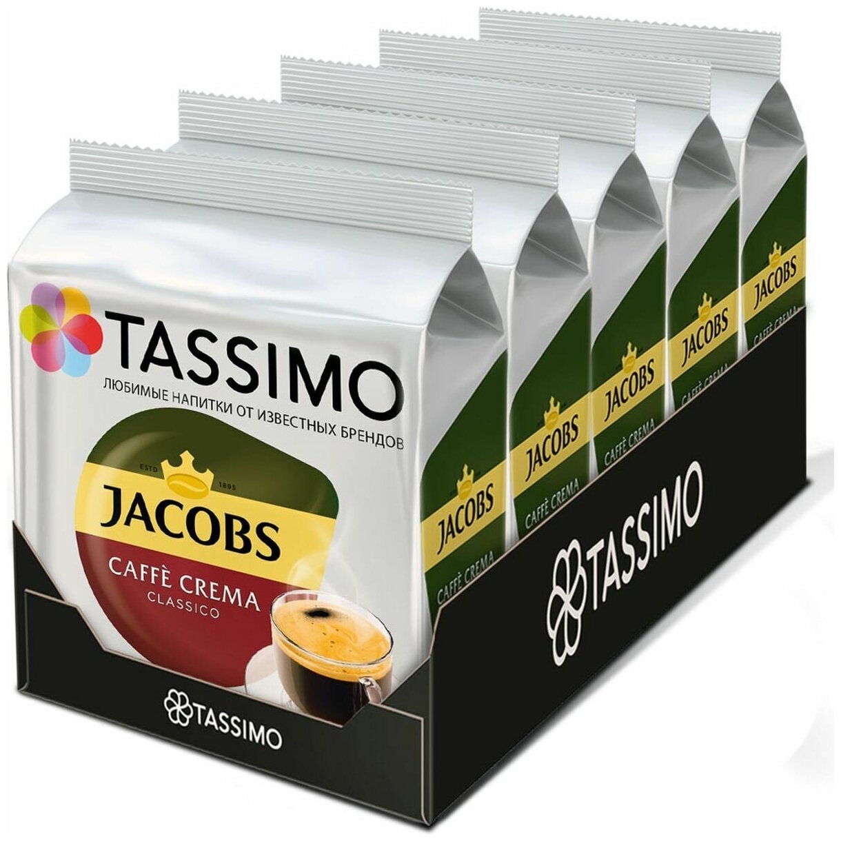 Кофе в капсулах Tassimo Caffe Crema Classico, 5 шт - фотография № 1