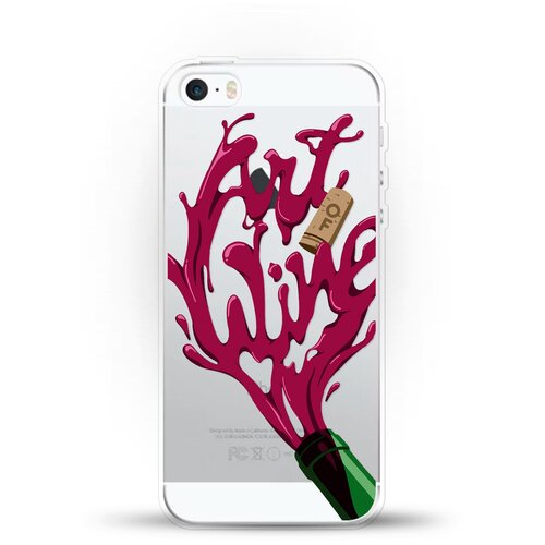 фото Силиконовый чехол art of wine на apple iphone 5/iphone 5s/iphone se andy & paul