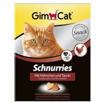 Лакомство для кошек GimCat Schnurries Лакомые сердечки с курицей - изображение