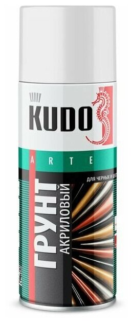 Грунт универсальный алкидный черный Kudo 520 мл - фотография № 6