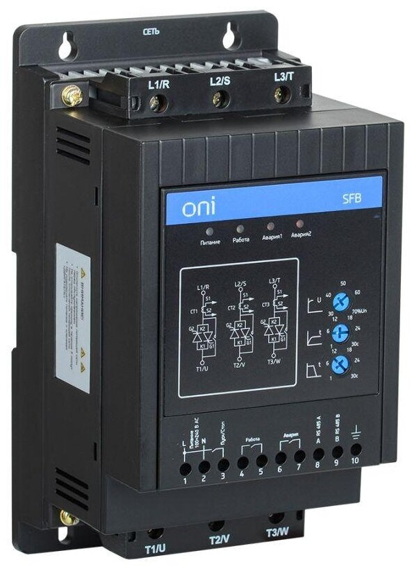 Устройство плавного пуска SFB 3Ф 380В 11кВт 22A Uупр 110-220В Modbus ONI SF