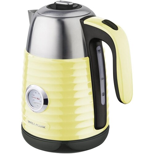 Чайник эл WILLMARK WEK-1738PST 17л двойные стенки эффект термоса термометр 2200Вт Желтый 257000₽